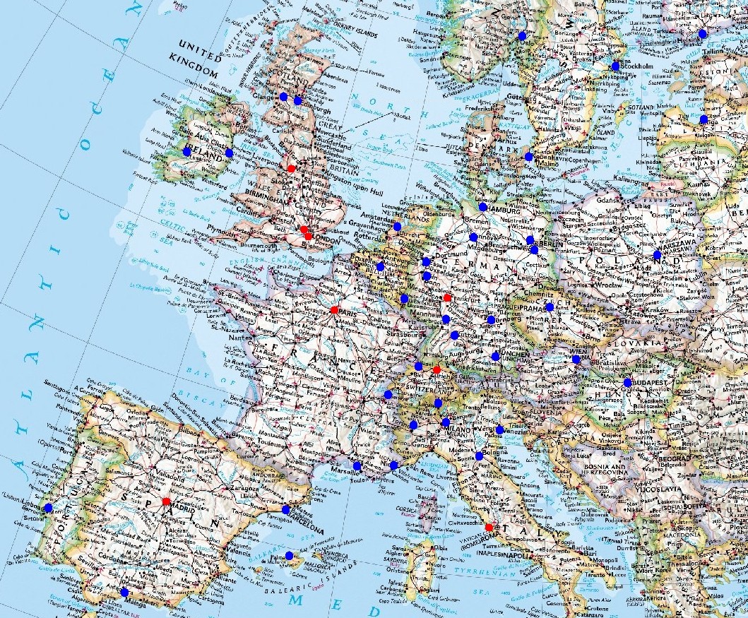 USA Flight Planing Map - American Airlines Virtual