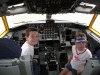 In a KC-135 tanker flight deck