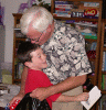 Hugging Grandpa Larry